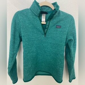 Patagonia Women's Teal Quarter Zip Fleece